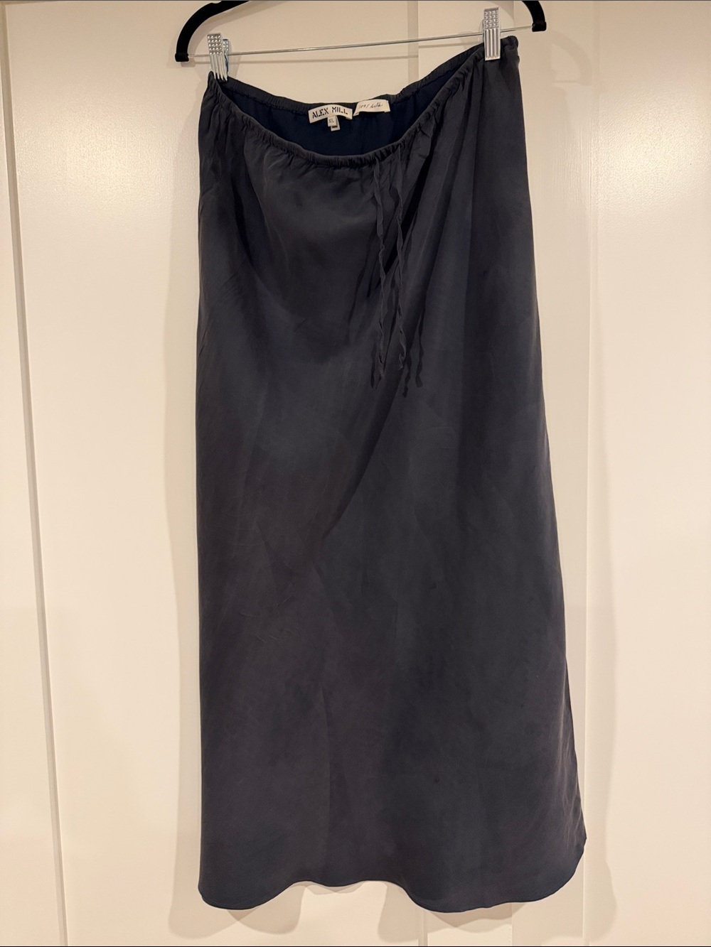 Alex Mill Washed silk skirt